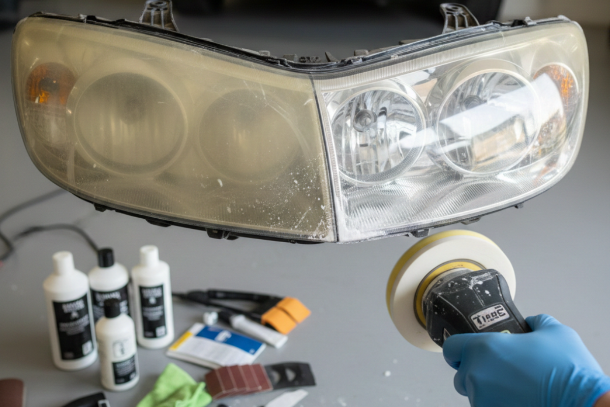 Pulir los faros del coche: guía completa para devolverles su brillo