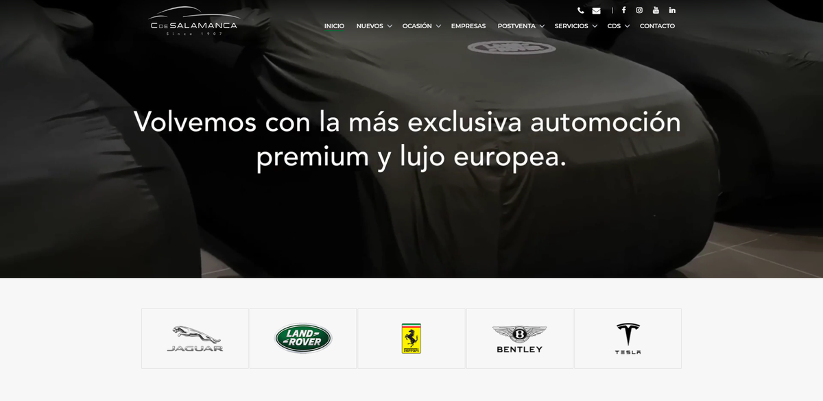 Nueva web C. de Salamanca Concesionarios Oficiales