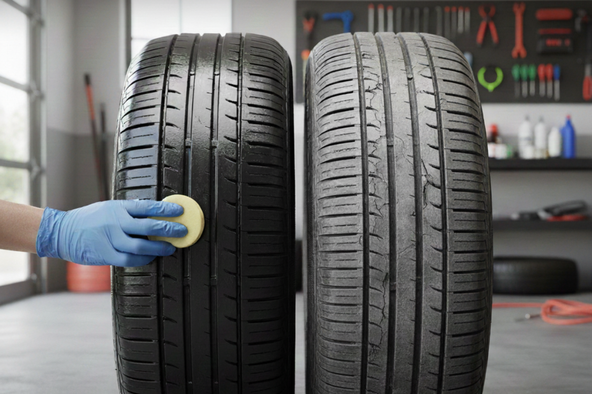 Cómo evitar que los neumáticos se resequen y se agrieten