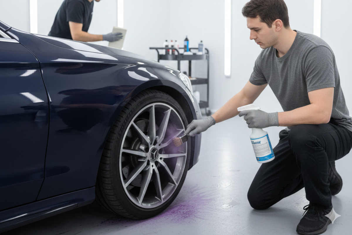 Descontaminar la pintura y llantas del coche correctamente