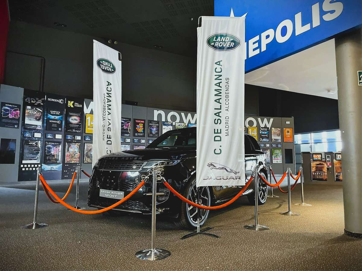 Range Rover Sport en Kinepolis.