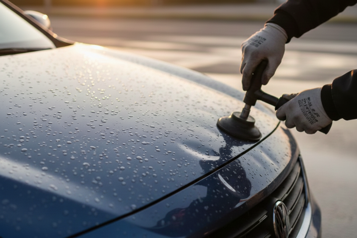 Guía definitiva para quitar las abolladuras de granizo del coche