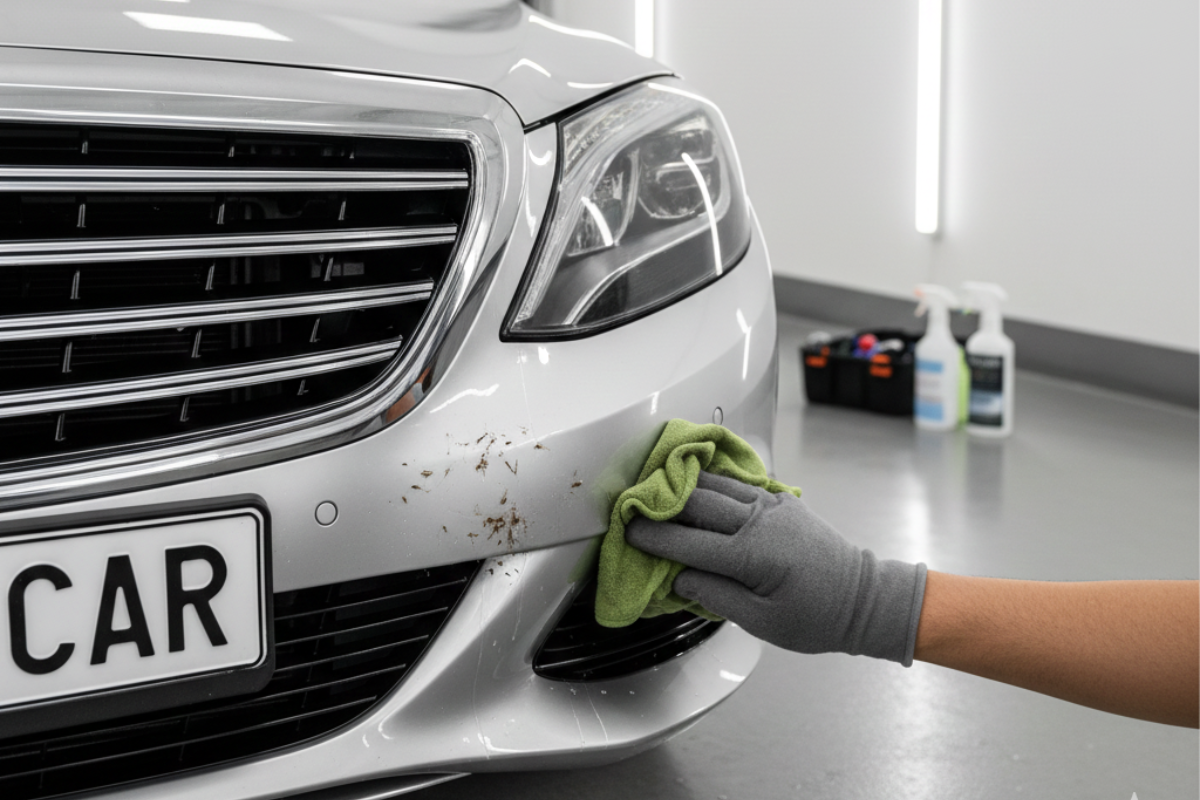 Cómo quitar los mosquitos del coche