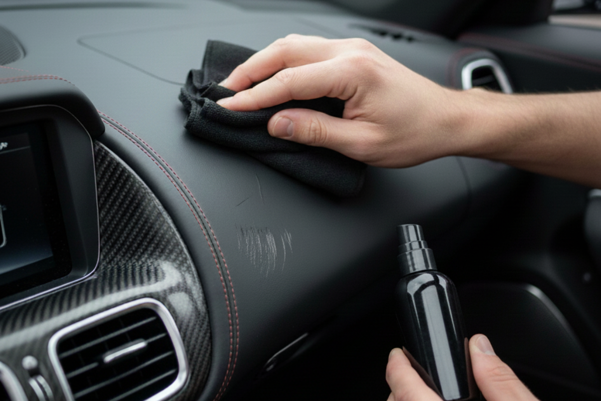Quitar los arañazos del salpicadero del coche
