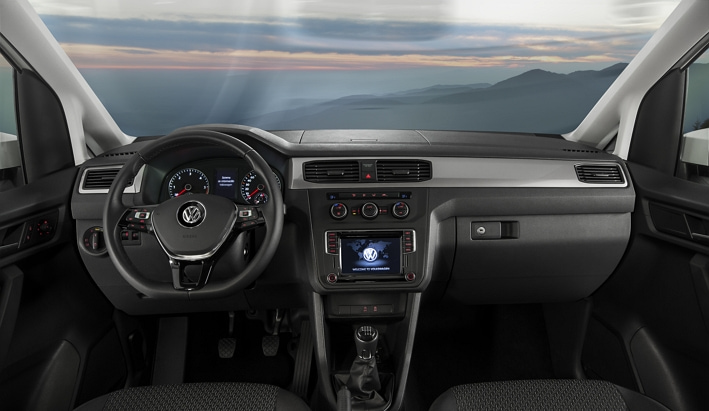 Cómo es el interior de la Volkswagen Caddy Outdoor