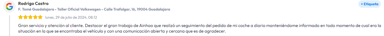 atencion al cliente f tome