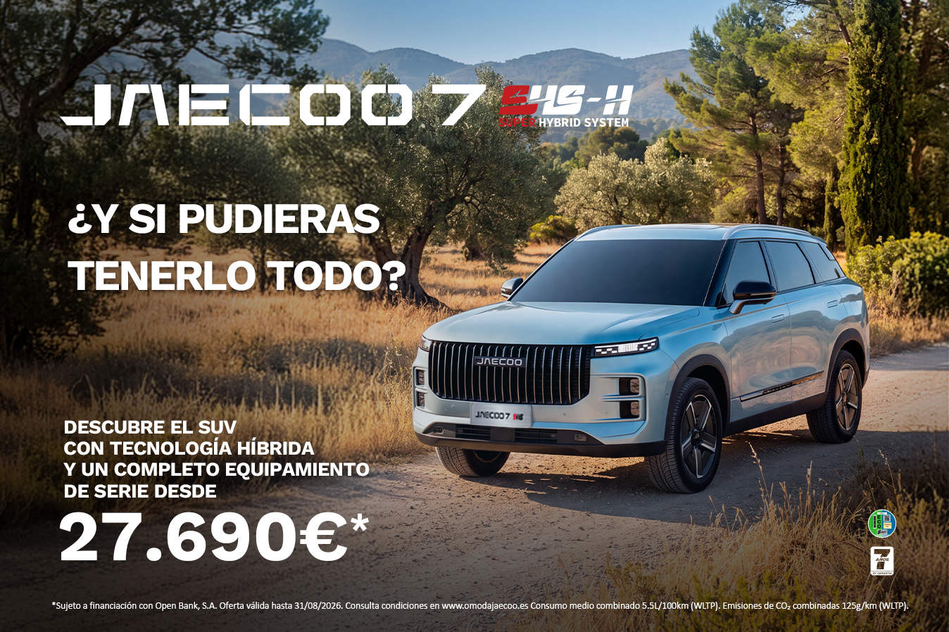 JAECOO 7 DESDE 27.690€